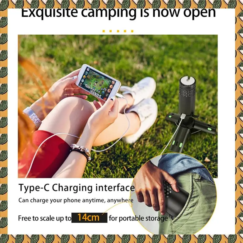 

A77I уличный фонарь для кемпинга, телескопическая 10000 мАч перезаряжаемая лампа для палатки для кемпинга на открытом воздухе, рабочий свет, аварийный, ремонт автомобиля