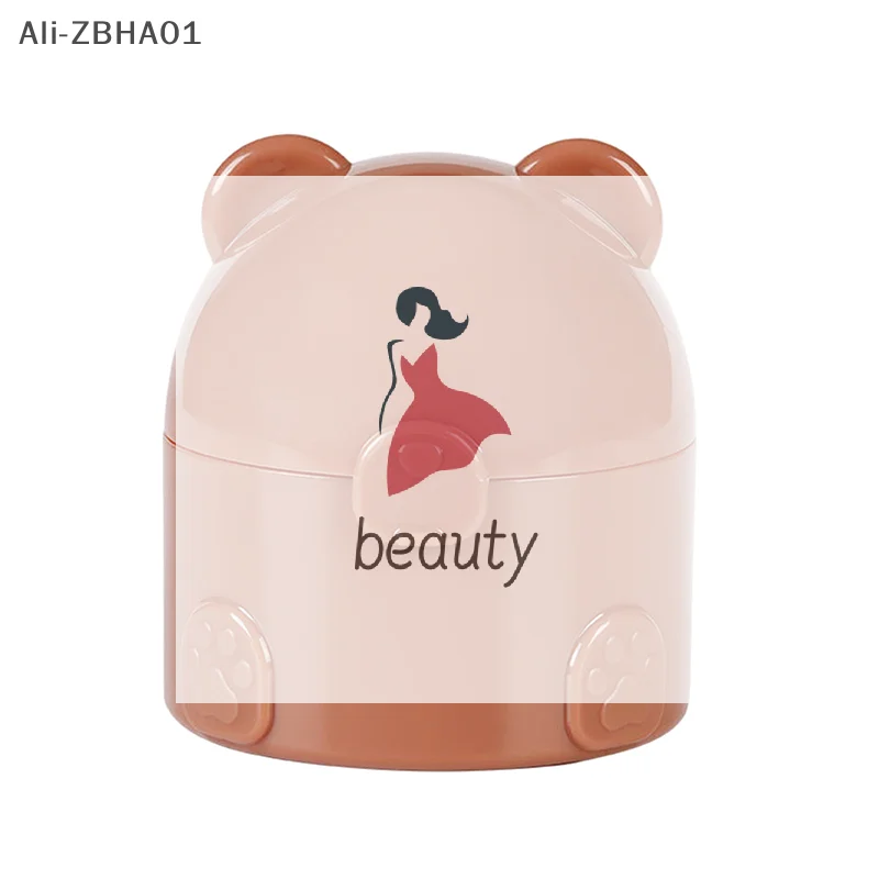 صندوق تخزين تعبئة مسحوق الطفل الفرعي حاوية فارغة متعددة الوظائف صناديق نفخة البودرة الفارغة لصندوق فارغ على شكل دب الطفل #1