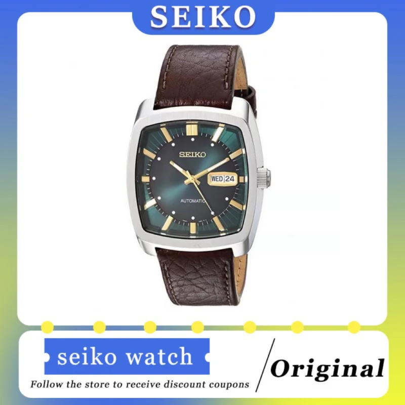 Original Seiko Watch Men\'s Automatic Mechanical Watch Casual Business Clock Wine Bucket Steel Belt Men Waterproof Belt Watches