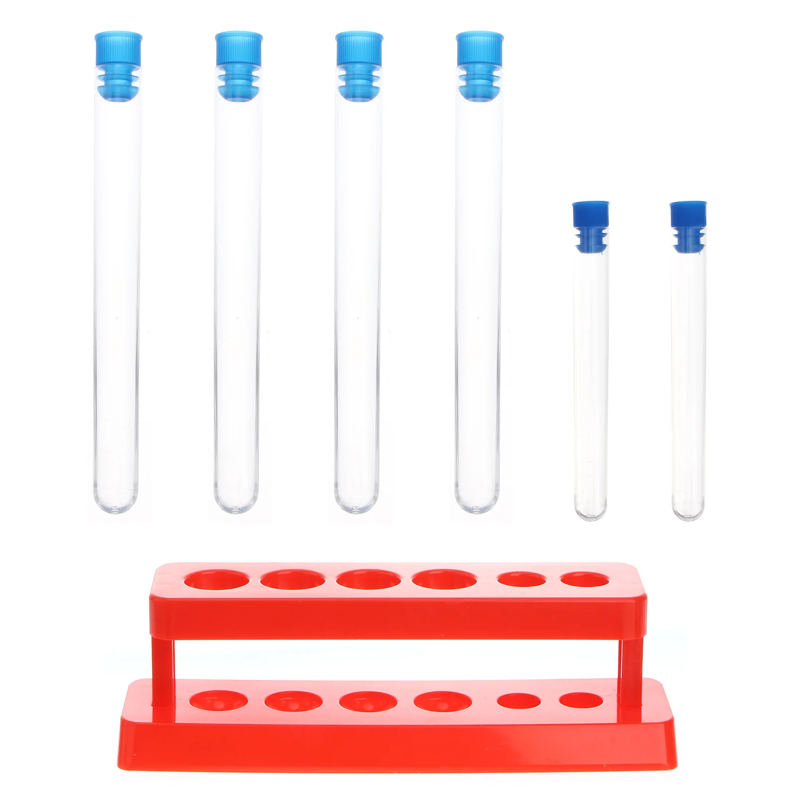 

Test Tube Rack Dropper Set Racks Plastic Tubes with Shelf Holders Lab Vial Child