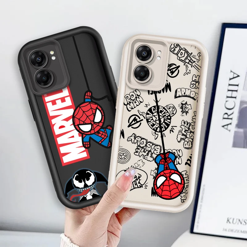 

Marvel Cartoon Cute Characters Eye Ladder For OPPO Find X5 X3 A58 A57 A55 A53 A54 A92 A74 A78 A98 A16 A94 A76 A72 5G Cover
