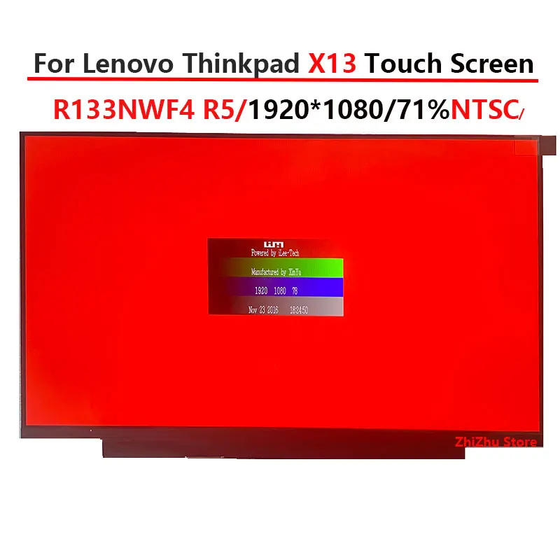 R133NWF4 R5 B133HAK02.2 13.3'' Laptop LCD Touch Screen For Lenovo ThinkPad  X390 X13 L13 Gen 2 20NL 20NM 20Q0 20Q1 40 pin