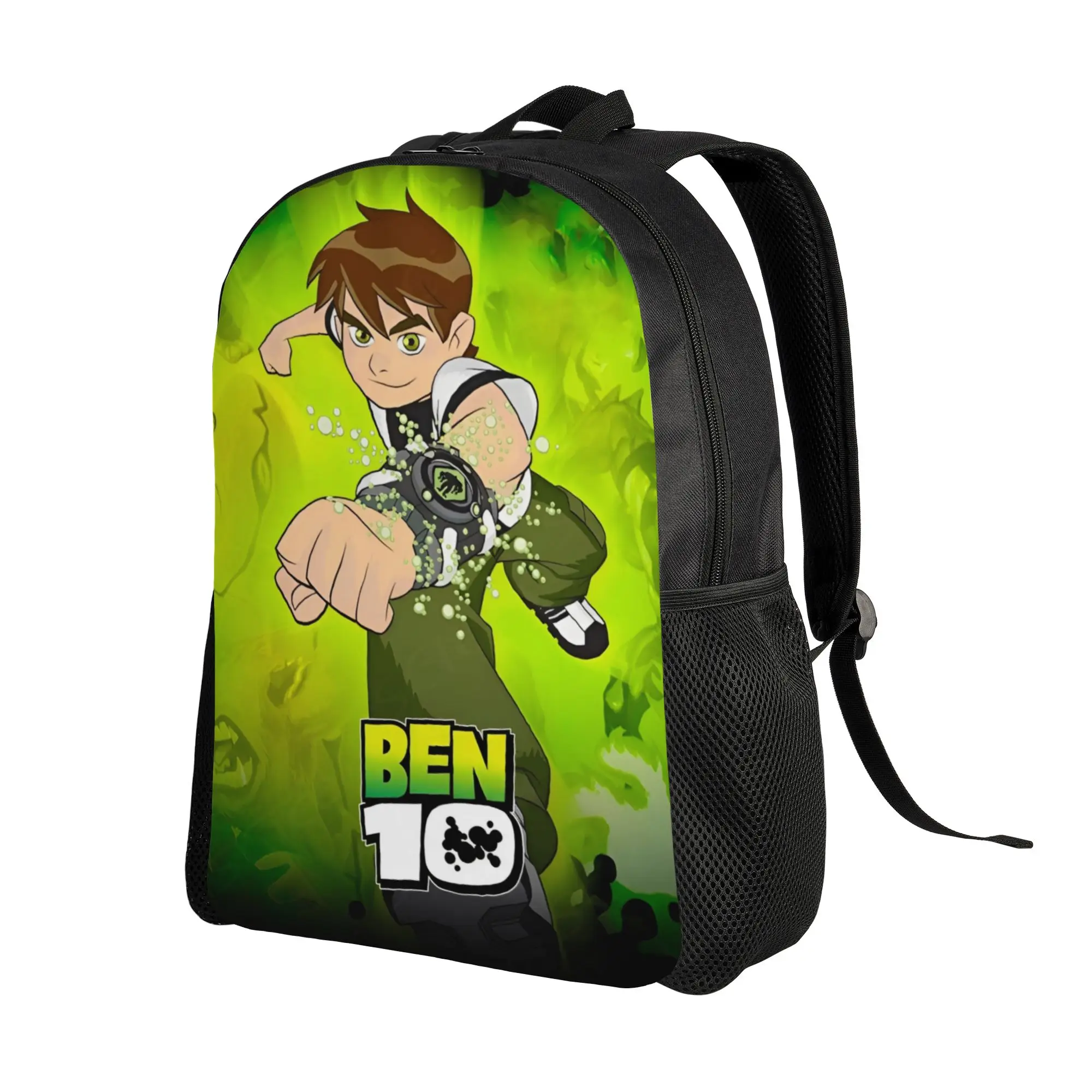 Ben 10 Omnitrix Unleashed Backpack  Teen Polyester University Backpacks Lightweight Novelty School Bags Rucksack