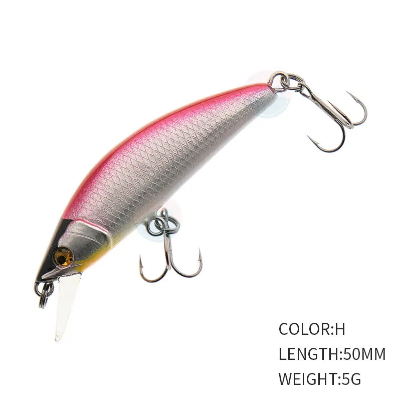 1Pcs 50mm 5g Fishing Bait Sinking Twitch Bait Minnow Lure Isca Artificial Peche Trout Fishing Lure Wobbler Fishing