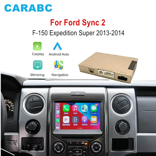Para Ford Sync 2 F-150 Expedition accesorios Super Duty inalámbrico CarPlay Android navegación automática caja mejorada