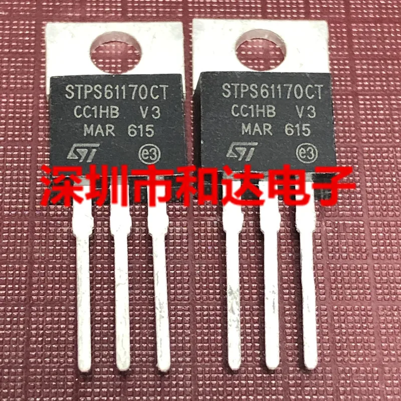 (5piece) STPS61170CT TO-220 170V 60A / TIP127  100V 5A /  4PP04L03 IPP120P04P4L-03 / IPP60R099C6  6R099C6 TO-220