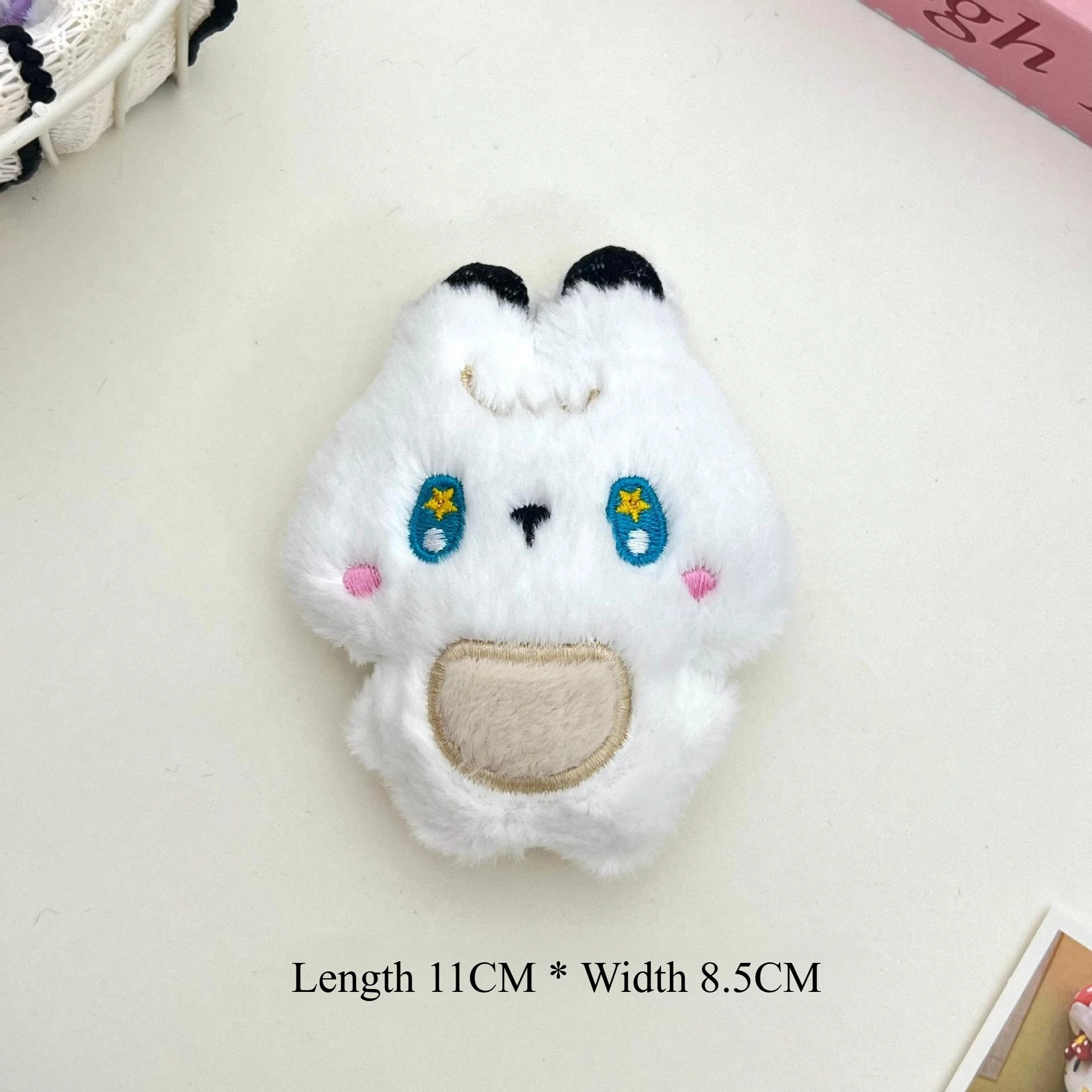 1/4 ピース 新しいキュートで面白い小さな黒猫の圧縮ペンダントぬいぐるみキーホルダー漫画のウサギとトラのぬいぐるみ誕生日クリスマスギフトS