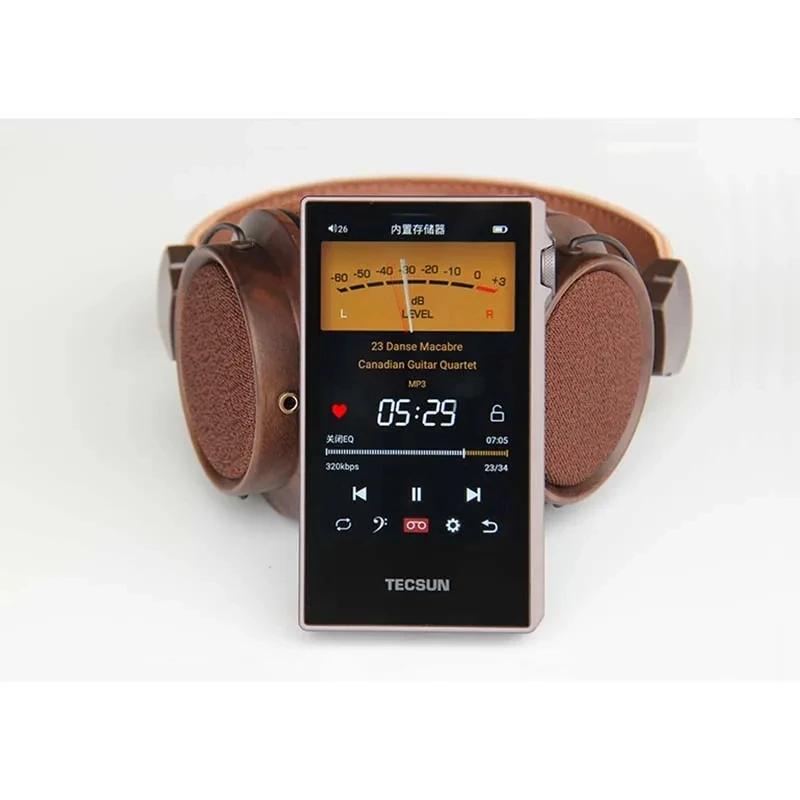 Tecsun PD-60 4-дюймовый сенсорный IPS-экран, Bluetooth 4.2, аудиоплеер, 24 бит, 192 кГц, WAV, FLAC, APE, DSD128, DSP-эквалайзер