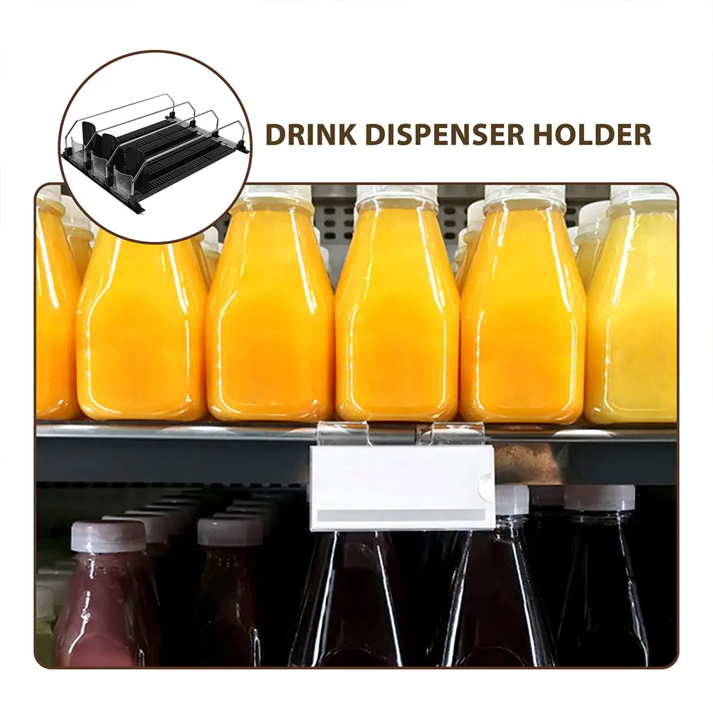 

3Pcs Beverage Organizer Slide Out Drink Shelf Pusher Mini Soda Can Dispenser Fridge Drink Holder