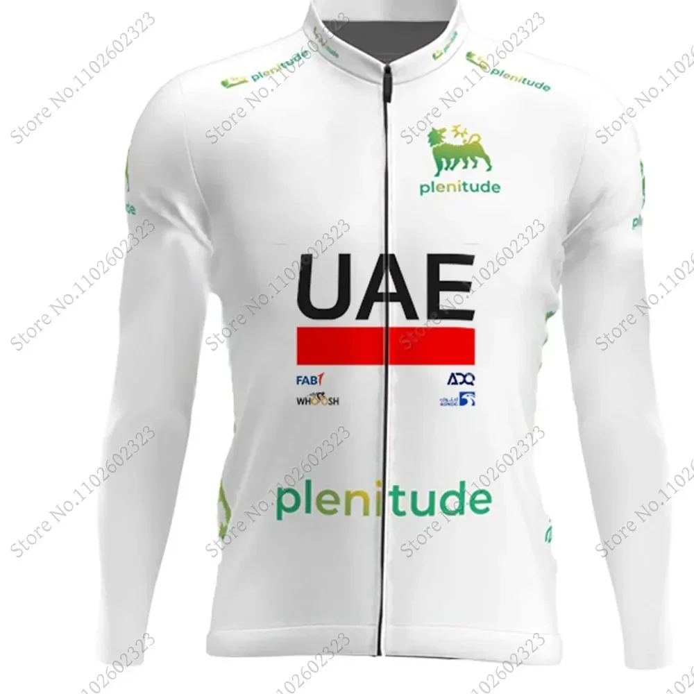 Spaint Tour UAE Team 2024 Cycling Jersey Long Sleeve Blue REd Clothing Race Road Bike Shirts Bicycle Tops MTB Uniform Maillot