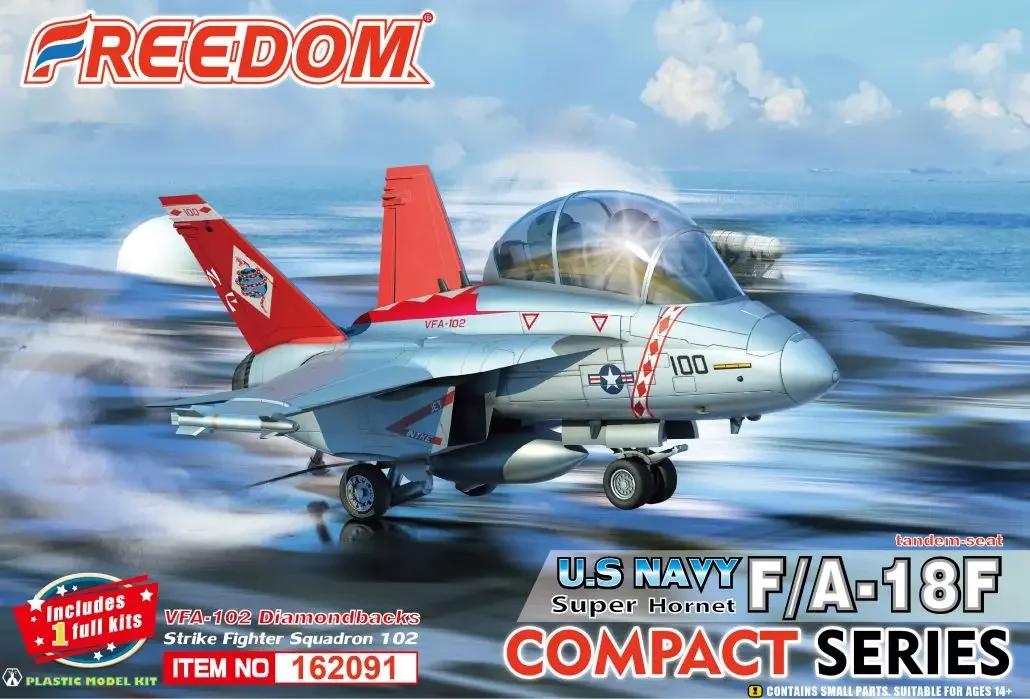 Freedom  Assembly Aircraft Model Kit F162090-92 F/A-18E/F Super Hornet Compact Series