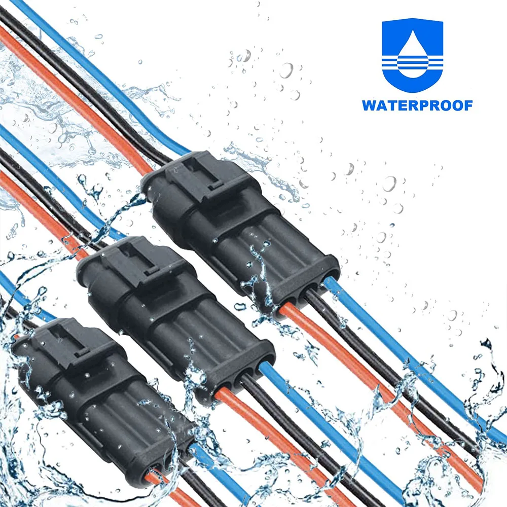 372-teiliges Wasserdichtes Automobil-Elektrosteckverbinder-Set Schnellverbindungs- und Trennklemmen 1/2/3/4/5/6-polige Steckverbinder – Detail 3