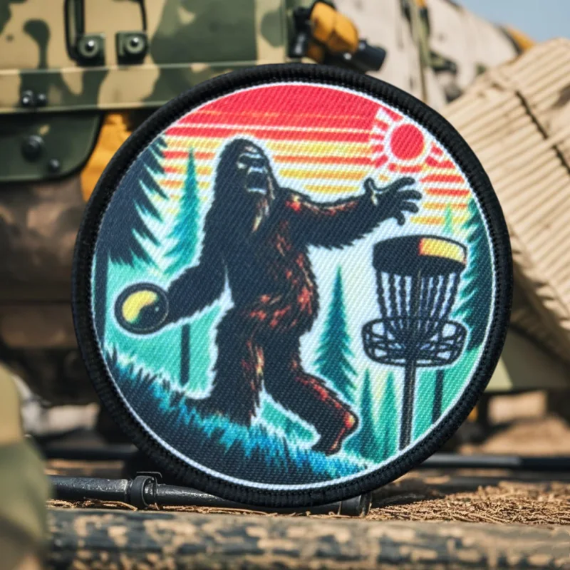 Sasquatch Morale Tactical Patch Gorilla Printing Hook&Loop Emblem Military Badge Combat Armband Backpack Stickers