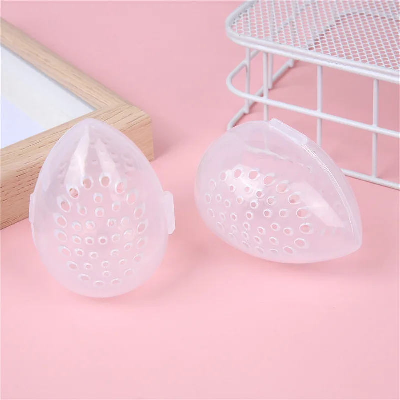 Wodoodporny, przenośny pojemnik na kosmetyki kosmetyczne z gąbką do przechowywania blendera Waterdrop makijaż Egg Puff Plastikowa skorupa do przechowywania podróżnego