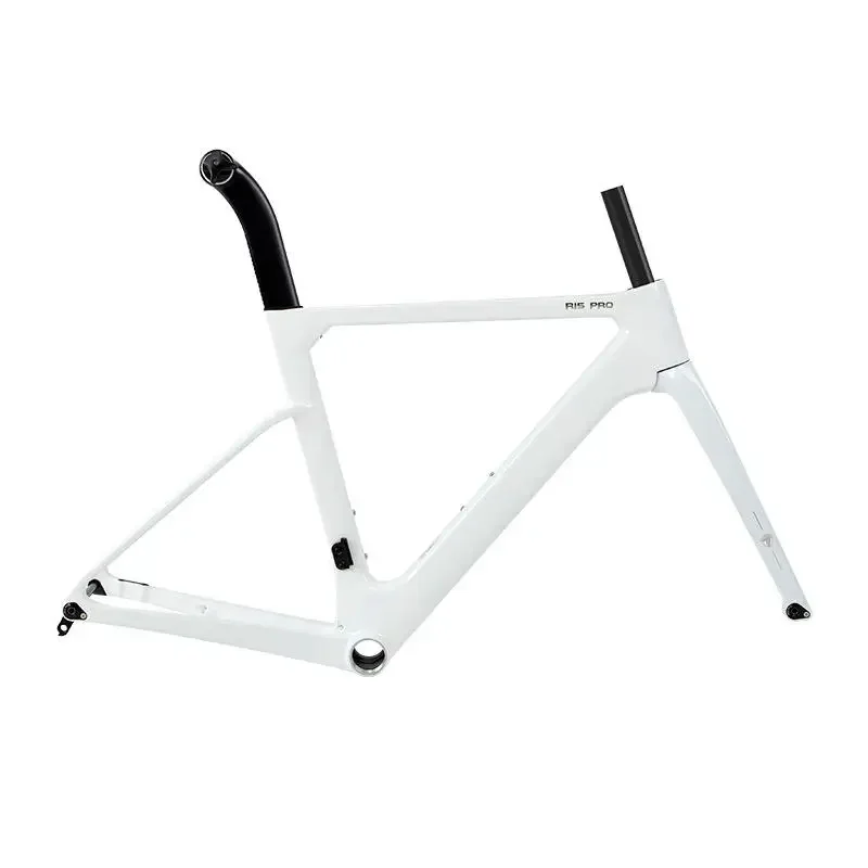 R15 700C Carbon Fiber Bicycle Frame Lightweight Front Fork Seat Post Disc Brake Wind Breaking Fixed Gear Road Bike Parts view 2