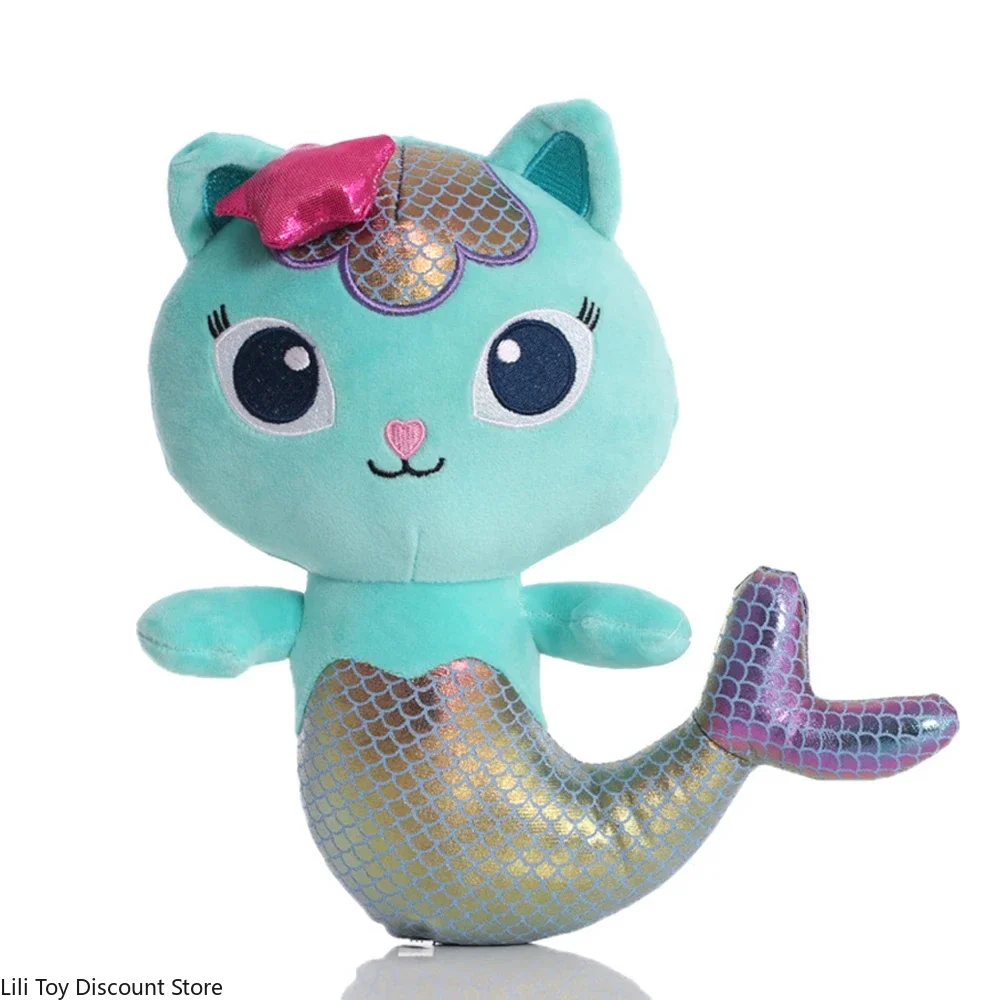 Gabby Dollhouse Plush Toy Mercat Cartoon Stuffed New   Animals Mermaid Cat Plushie Doll Kids Birthday Christams Gifts