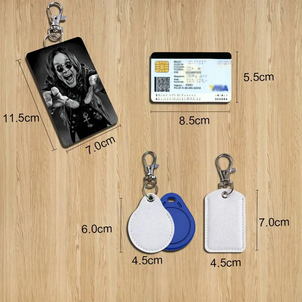 Black Changes Ozzy Holder For Bank Business Work Card Holder Student Card Case Bus Card Keychain - view 2