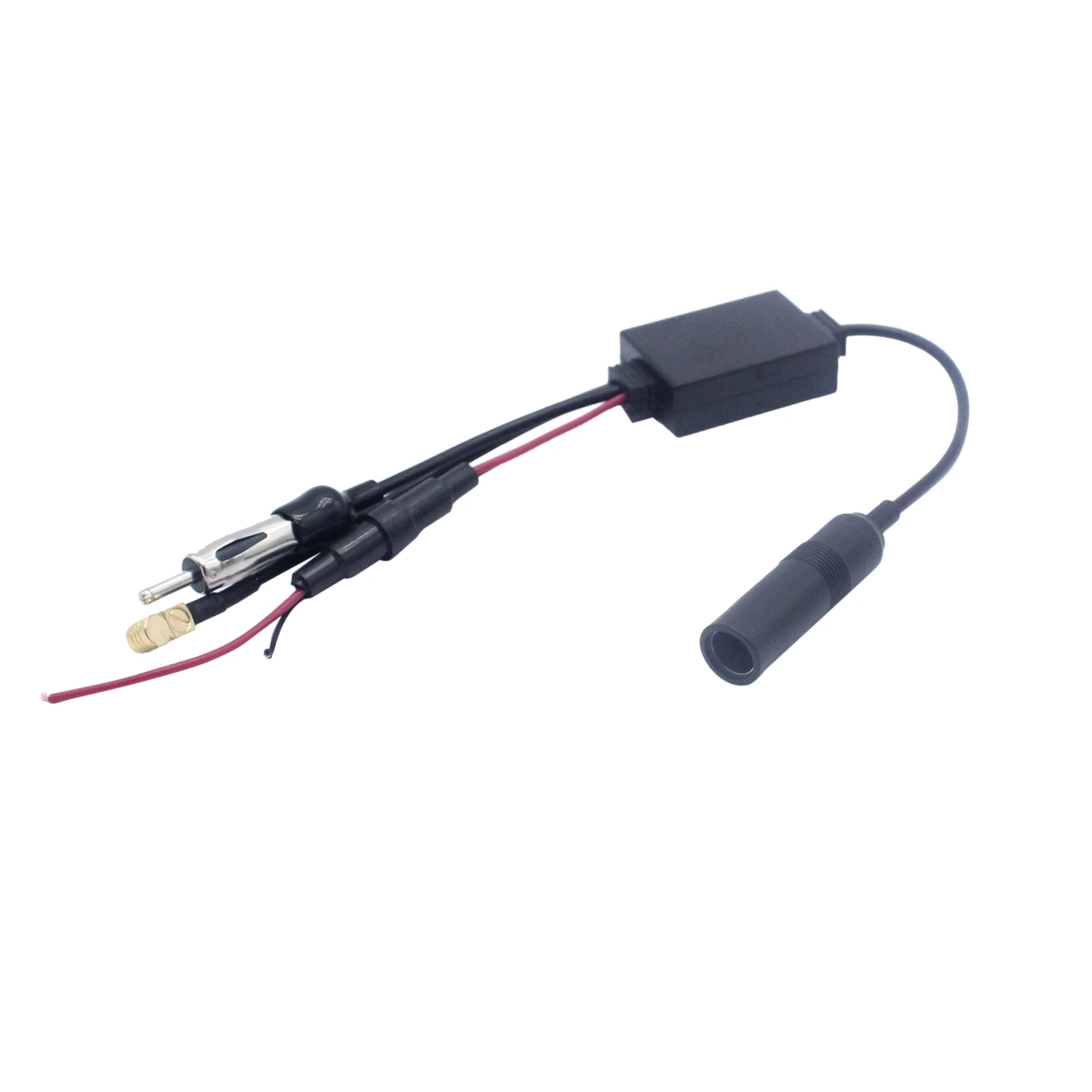 DAB + Adaptateur Splitter de Voiture Antenne Active Auto Radio FM Antenne Amplificateur de Signal Crossover 12V Universel