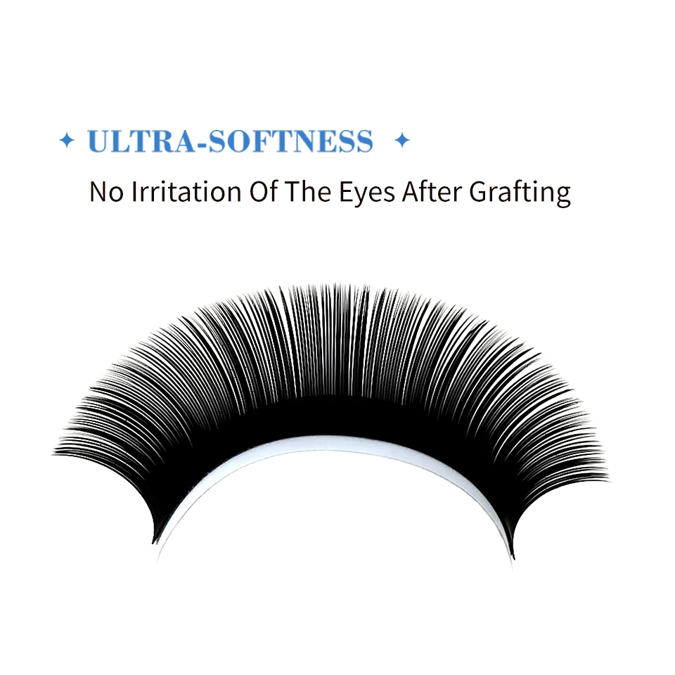 Colorato 10-18mm Premium Flat ellisse extension ciglia soft Split-tips Silk Long Individual Lashes Faux Mink ellisse Flat Lash