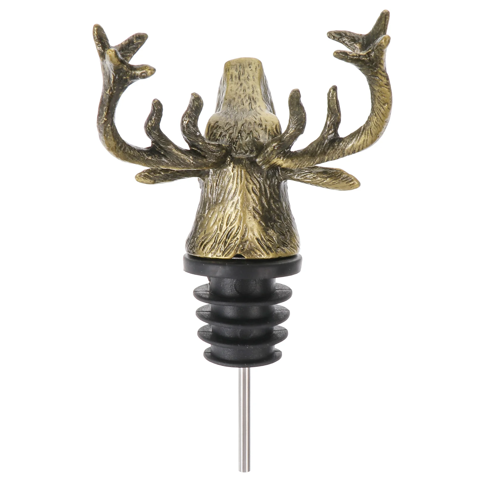 

Zinc Alloy Retro Bottle Stopper Pourer Vintage Bottle Stopper Elegant Decorative Bartender Tool Kitchen Barware