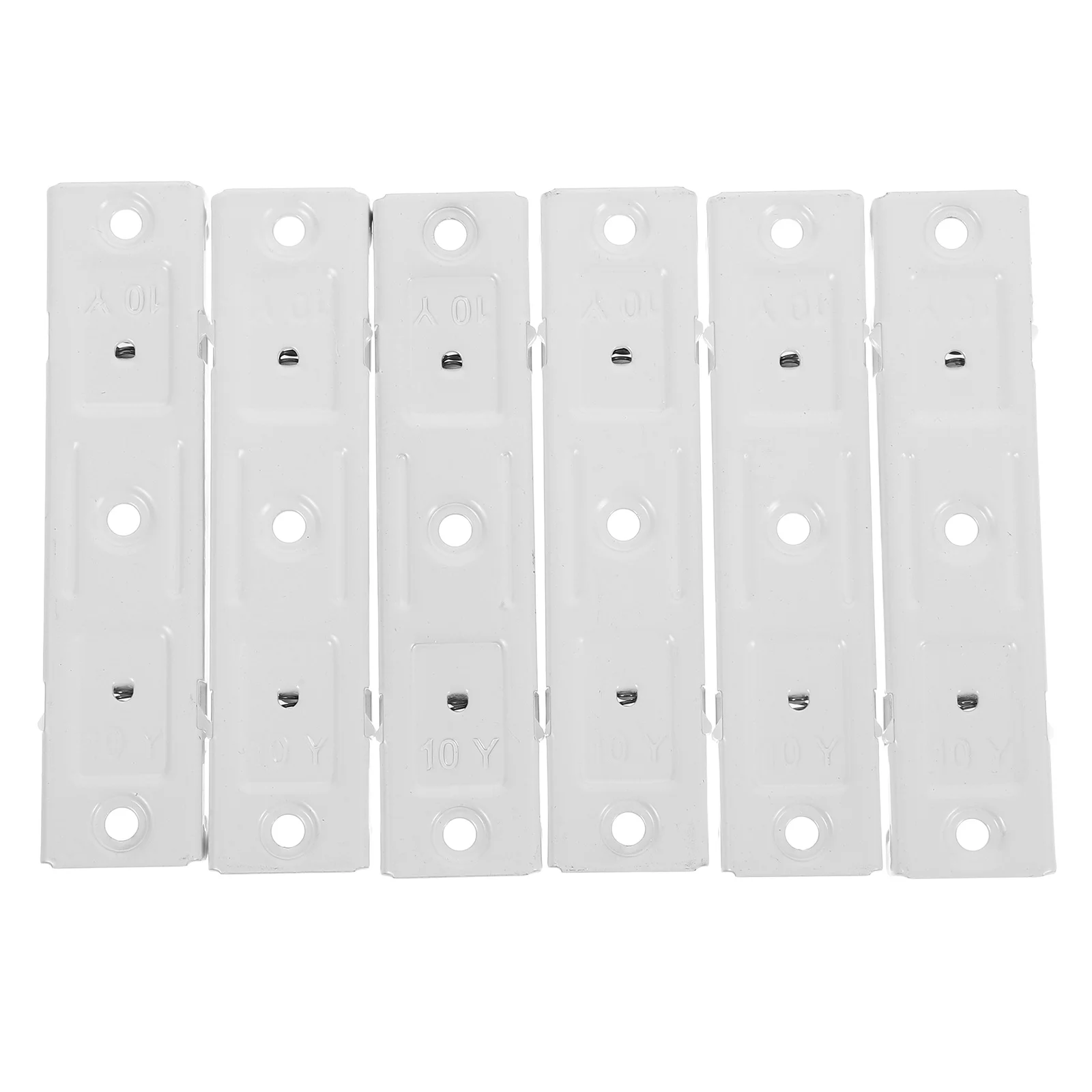 

6 pcs Corner Bend Track Connector For Ceiling Curtain Track White Stainless Steel Easy Install Room Divider Dual Rail