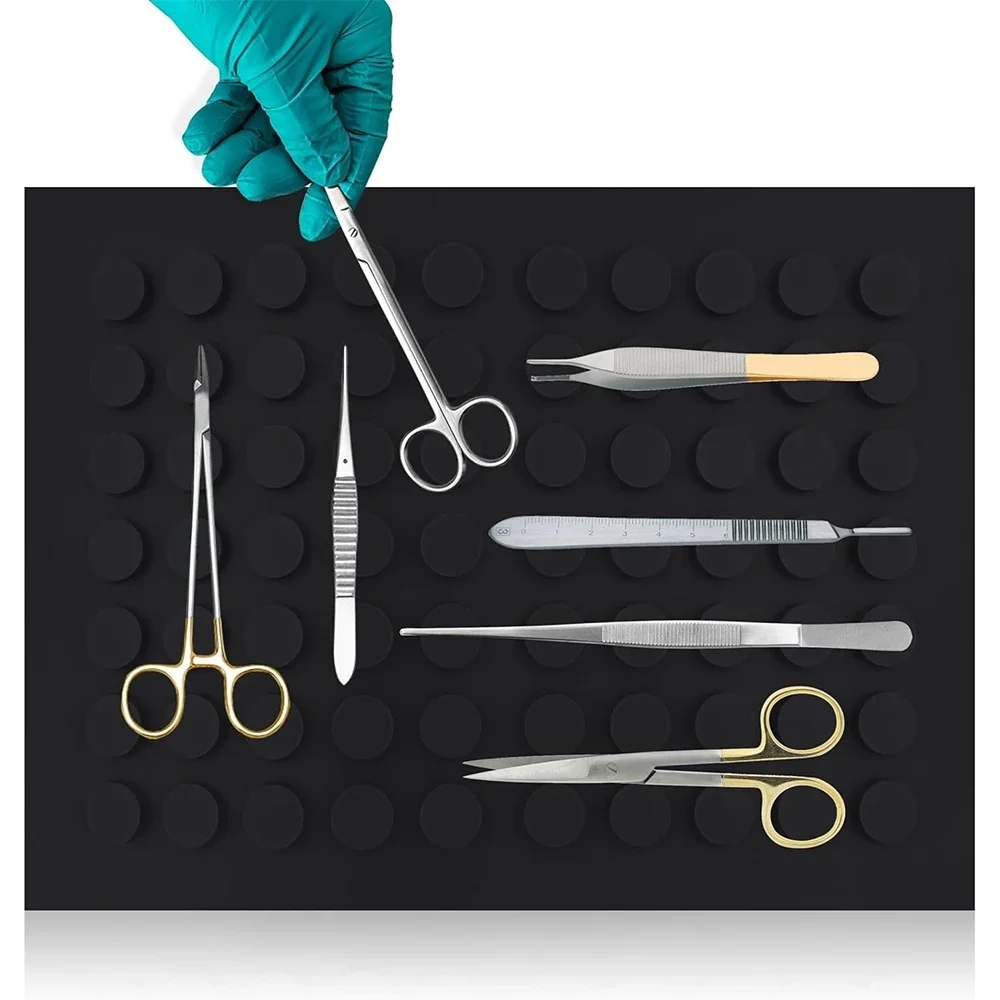 Surgicals Magnetics Instruments Mats/Pad for Surgical Instruments Flexible and Non-Slip Instruments Trays Magnetics Mats