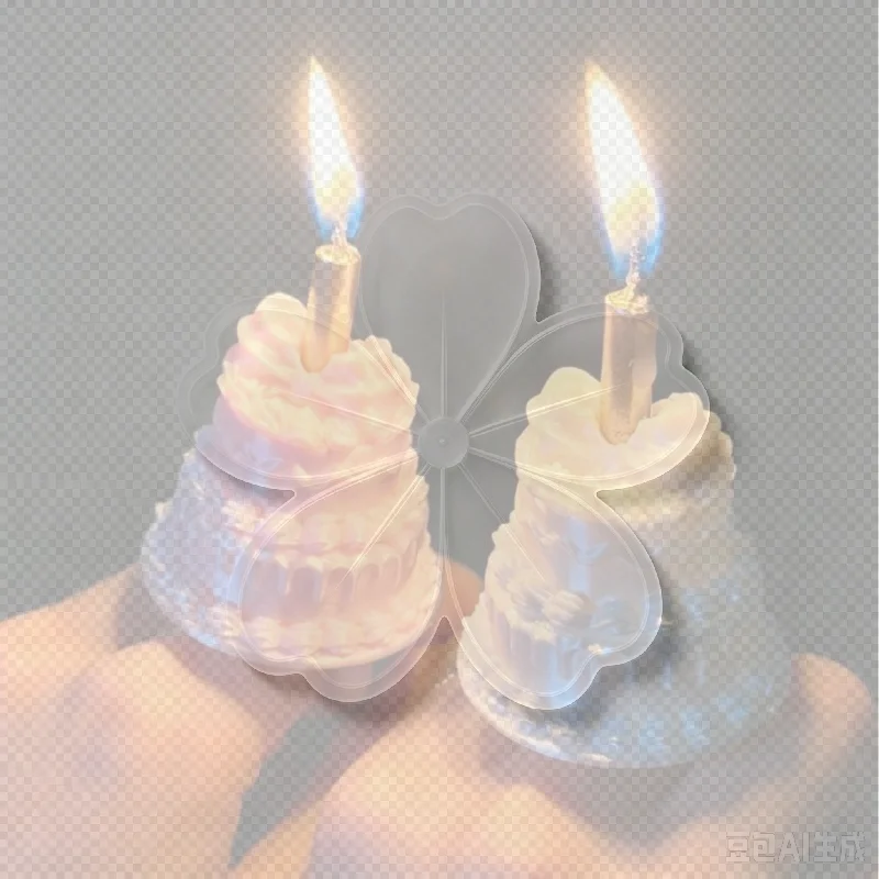 Birthday Cake Opening Ring With Candle Photo Props 3D Cake Shape Ring 17mm Cute Party Decor Finger Ring For Birthday Celebratio
