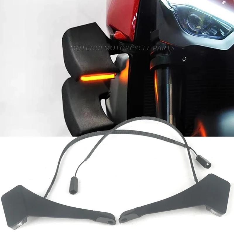 

For Ducati Streetfighter V4 S V2 V4 fixed wing modified turn signal accessories STREETFIGHTER V4SP Side panel lights