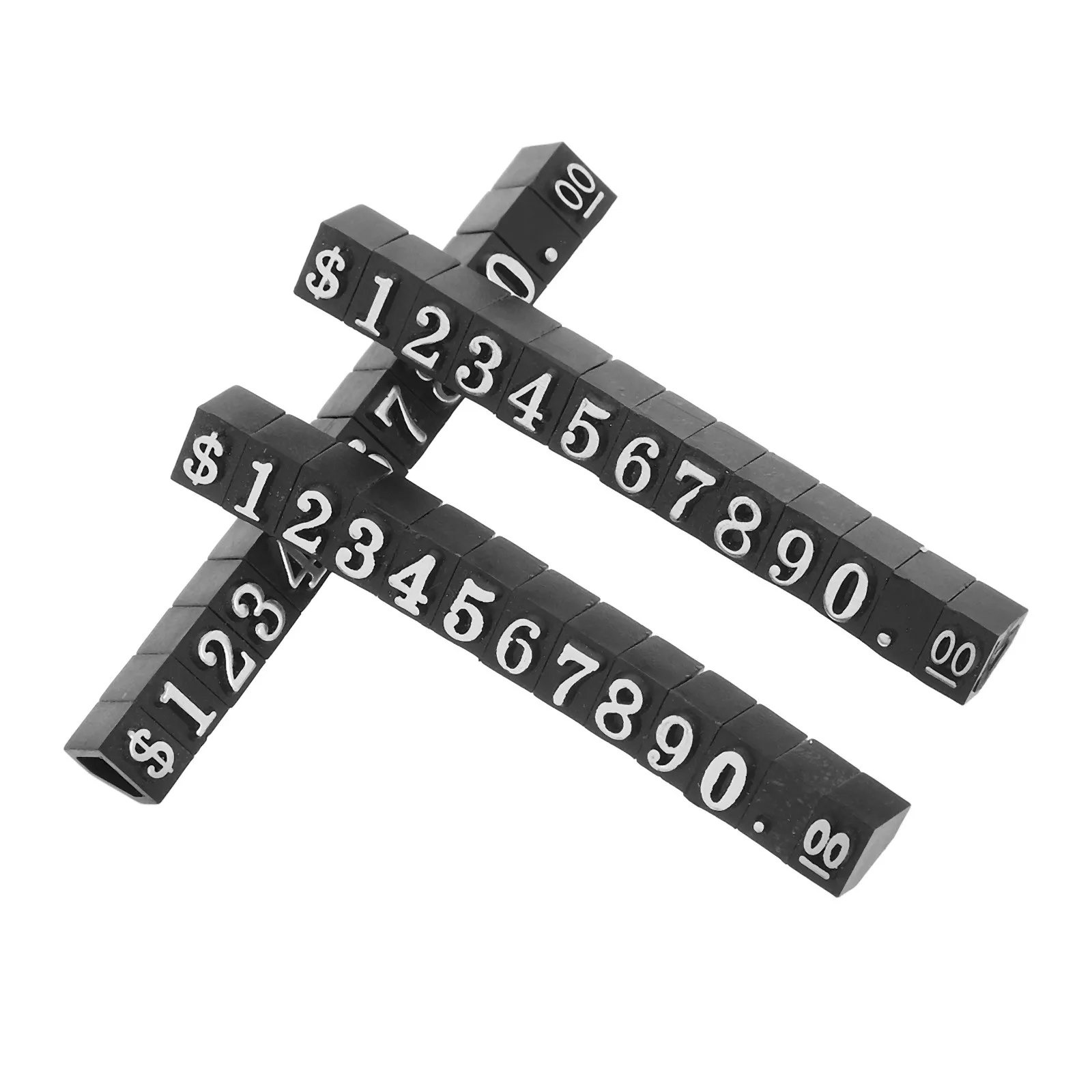 3 pcs Stickers Labels Halloween Christmas New Year Cube Price Tag Counter Price Tag Jewelry Price Tag Digit Price Tag 3D