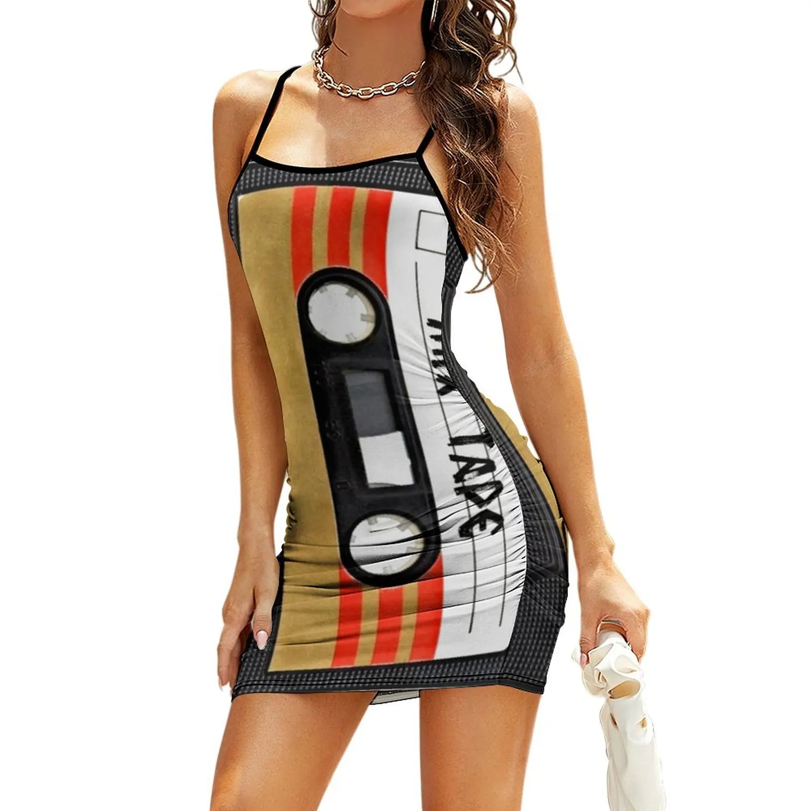 

Cassette Tape Sling Dress women's summer dresses 2026 Woman clothes luxury dress Prom gown Dress