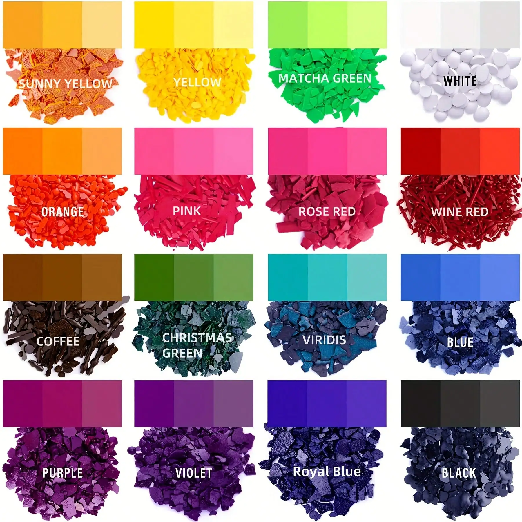 Kerzenfarben - 6/12/16 Farben (je 1 Gramm) zum Färben und Herstellen von Kerzen, Kerzenherstellungsmaterialien, 16 gängige Farbtoner, für die Herstellung von farbenfrohen Kerzen, DIY-Kerzenmaterialien, Geschenke für Familie und Freunde, DIY-Atmosphärendekoration. Färbemittel für DIY-Kerzenherstellung, geeignet für Weihnachtsgeschenke, Neujahrsgeschenke und Stimmungsdekoration.