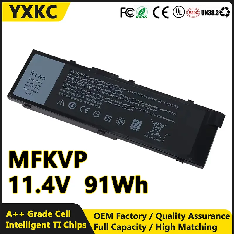 

MFKVP 11,4 В 91 Втч Аккумулятор для ноутбука T05W1 GR5D3 0GR5D3 0FNY7 RDYCT для ноутбука Dell Precision 15 7510 7520 M7510 17 7710 7720 M7710
