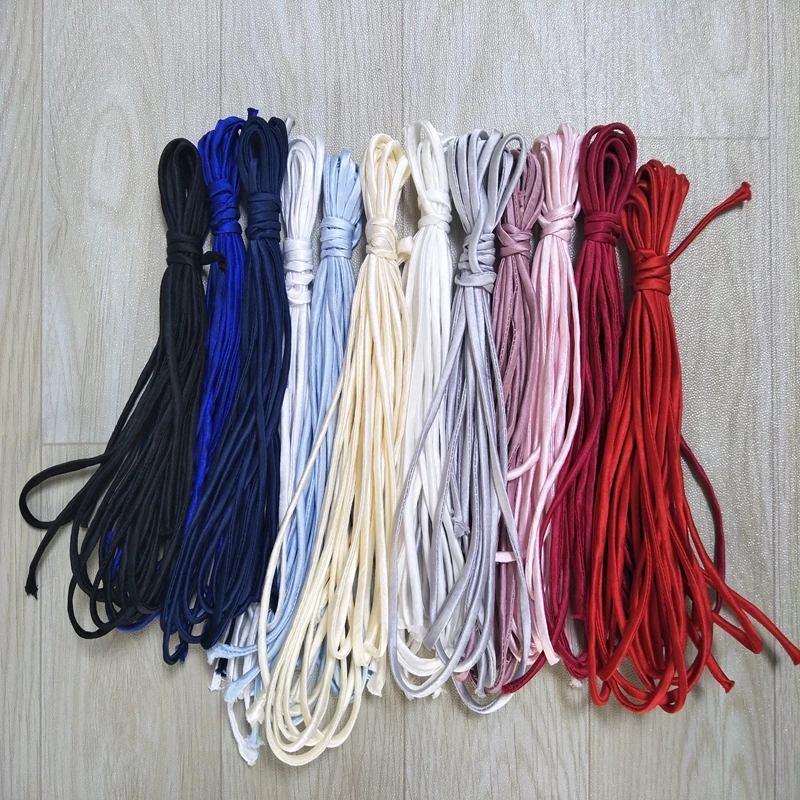 2M Women Lace up for Bridal Wedding Dress Zipper Replacement Women Dress Multi Colors Satin Adjustable Gown Corset Back Kit Rope