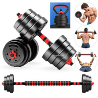 FlexiForce 30kg Convertible Weight Set – Barbell, Dumbbells & Kettlebells in One