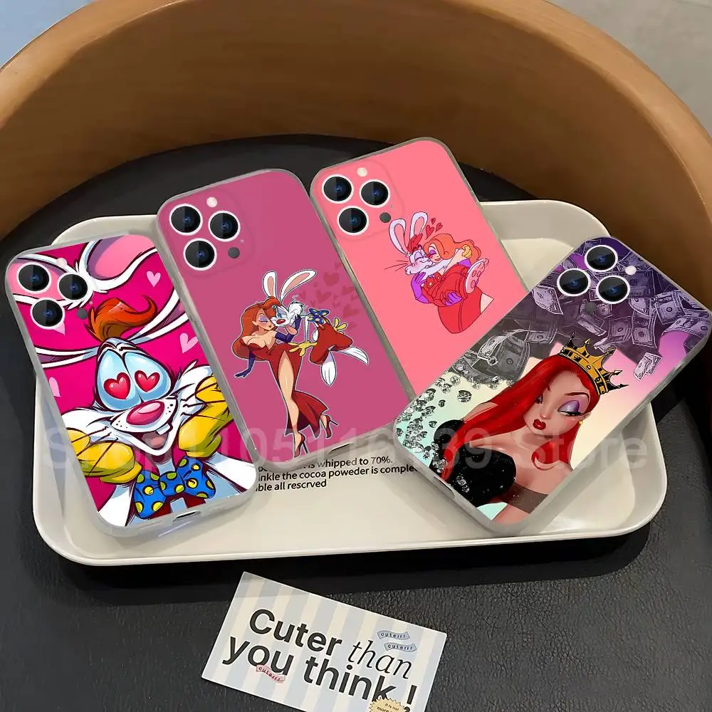 

Jessica Rabbit Sexy Phone Case For iPhone 17,16,15,14,13,12,11 Pro,Max,Plus,X,XS,XR,SE4,E Mini Transparent Soft Cover