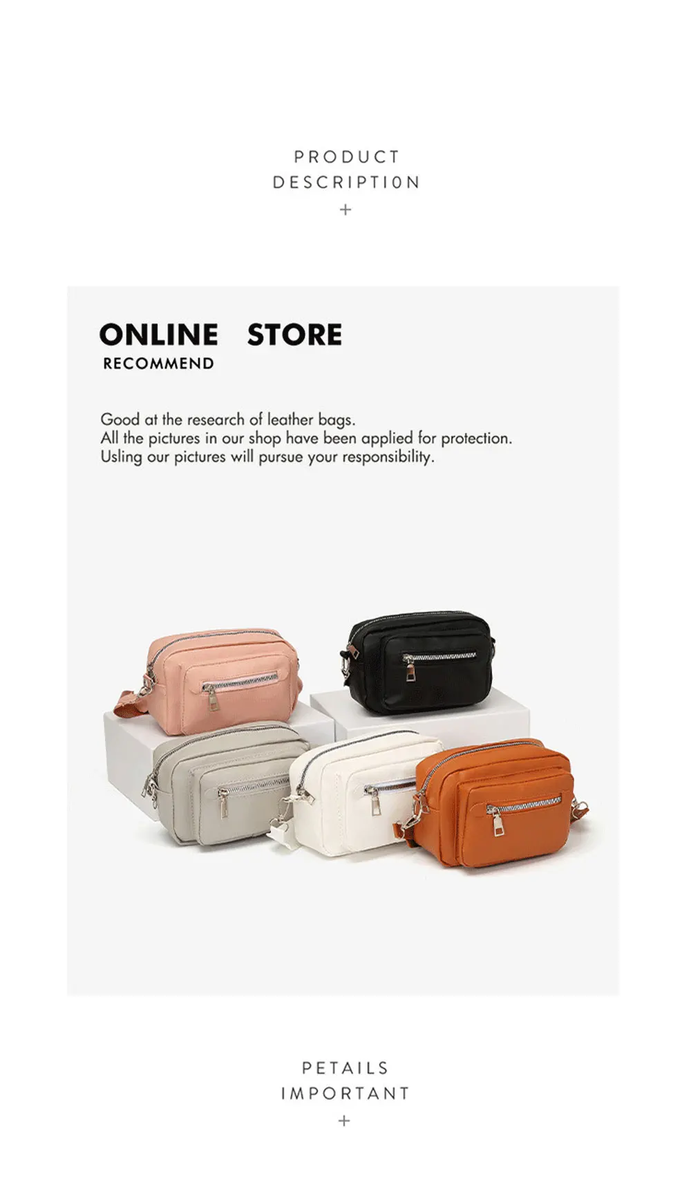 Minimalist Shoulder Bag Set — product information 16