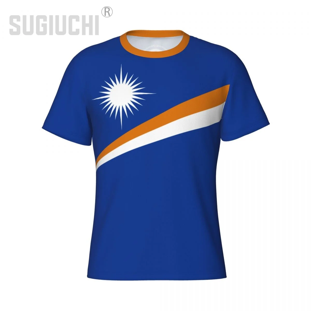 Camiseta esportiva apertada bandeira das ilhas marshall 3d para homens mulheres camisetas camisa roupas de futebol fãs presente camiseta patriótica