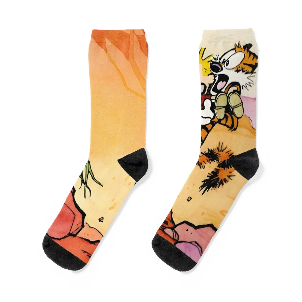 

Calvin and hobbes Socks funny sock warm winter Stockings set Socks Men Women's