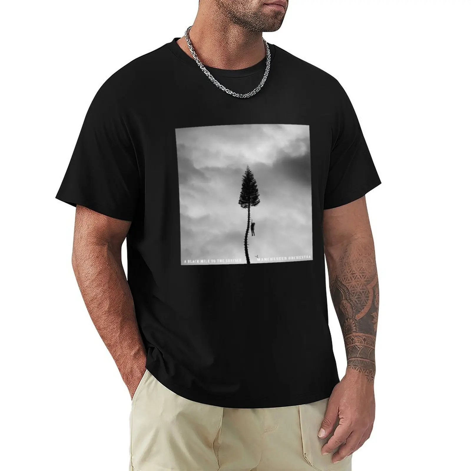 

Manchester Orchestra A Black Mile To The Surface Album Cover T-Shirt Odor Resistant Short Sleeve Top