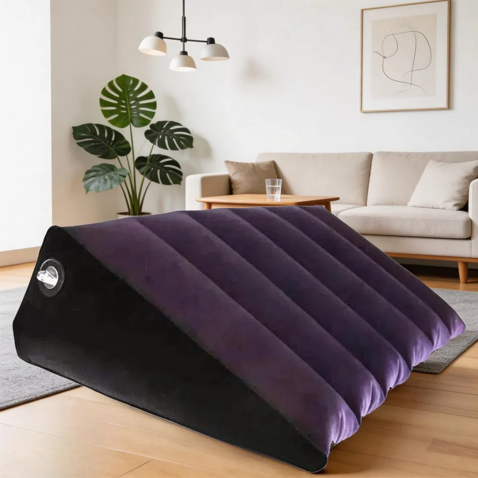 

Портативная надувная подушка для путешествий, для поддержки, быстрого надувания, подходит для путешествий, автомобиля, поезда, треугольная подушка