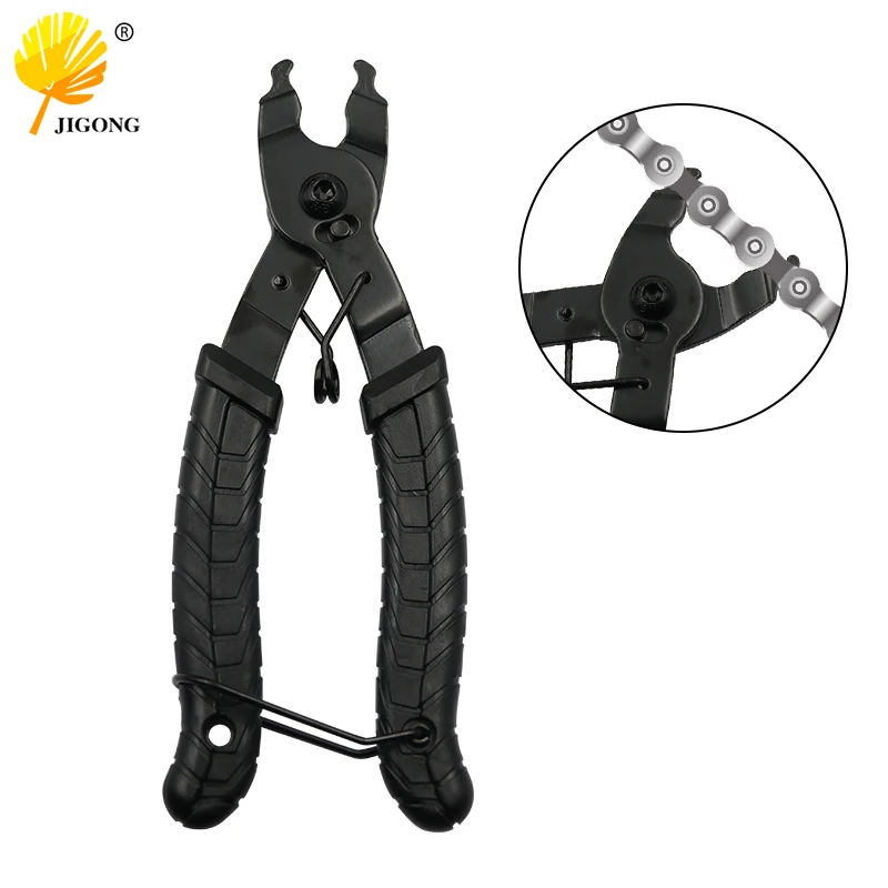 Chain Magic Buckle Bicycle Chain Clamp Quick Coupler Button Mount Rivet Lock Overhaul Removal Install Plier Bike Repair Tool