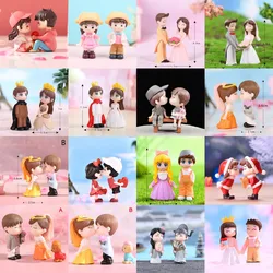 1Pcs/2Pcs Mini Lovers Couple Miniature Doll DIY Fairy Garden Bonsai Decor Ornament Miniature Figurine Valentine's Day Gift