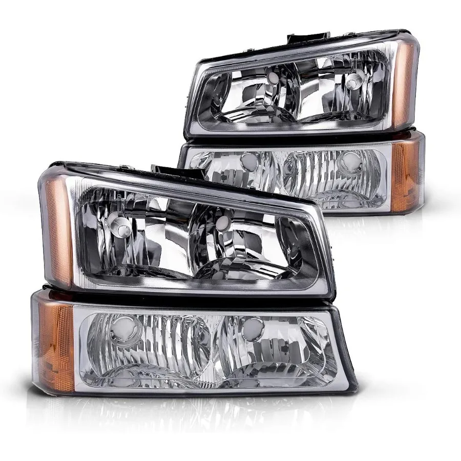 

Headlights Assembly Compatible with 20032006 Silverado 1500 2500HD 3500 2500 Pair Front Light 2007 Silverado 1500 3500 Classic