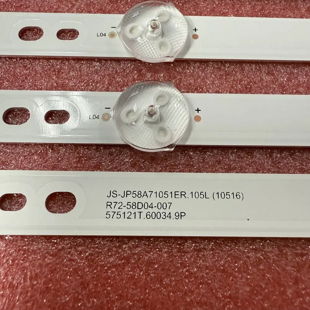 9pcs/set LED Backlight Strip For Evl 58evls4 Hyundai Hyled5808W4Km Hyled5808 JS-JP58A71051ER.105L R72-58D04-007