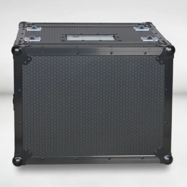 7U Rack 19 inch Flight Box with Shock-Absorbing Ball Drawers, 9mm Fireproof Board Audio Equipment Case, Amplifier Circuit Box