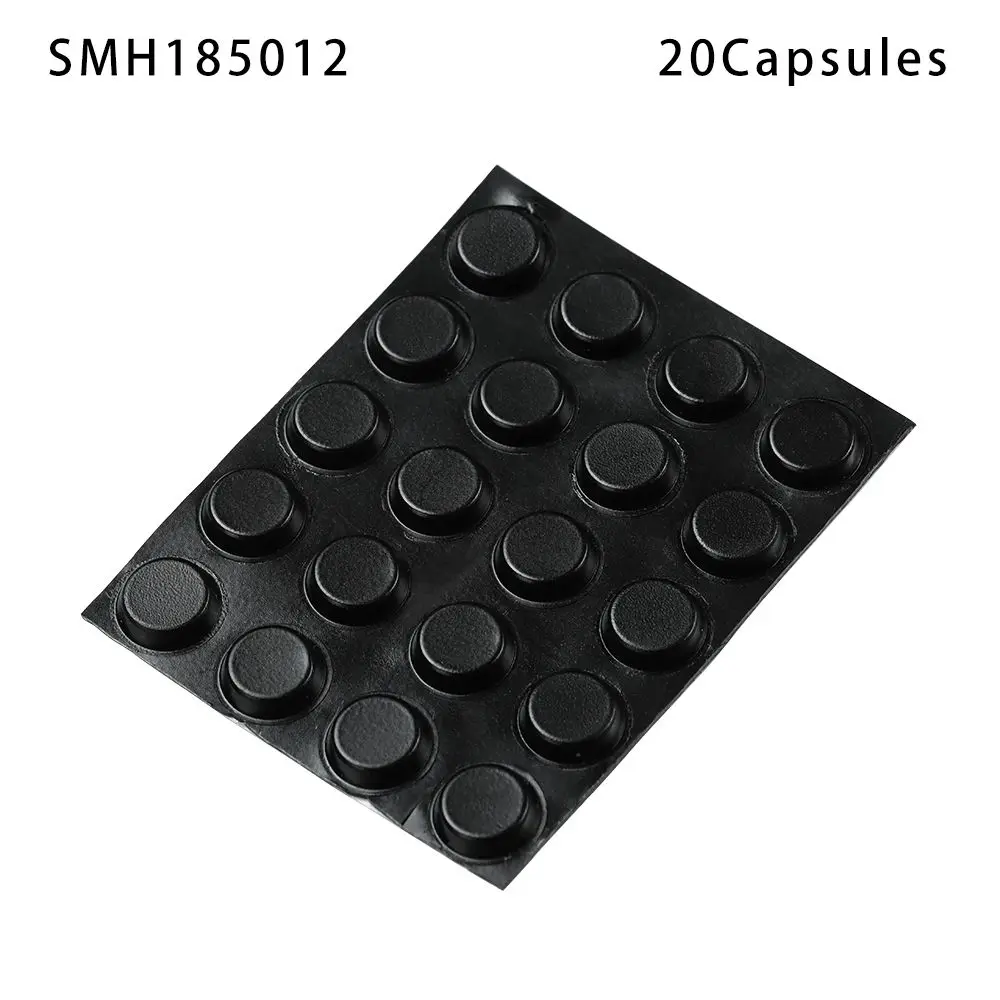 20 Capsules Kitchen Anti Slip Electrical Appliances Bumper Damper Self-Adhesive Silicone Silicone Rubber Plastic Shock Absorber