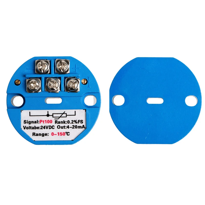 Pt100 Temperature Transmitter Sensors 0-150℃ 4-20mA Output 0.2% Accuracy Module