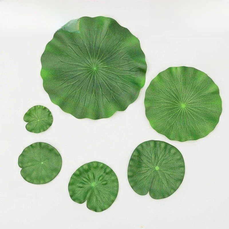 

Decorative Floating Lotus Le Aquarium Lacape eenery Flower Arrangement Artificial Plant f-Water Turtle Suitable