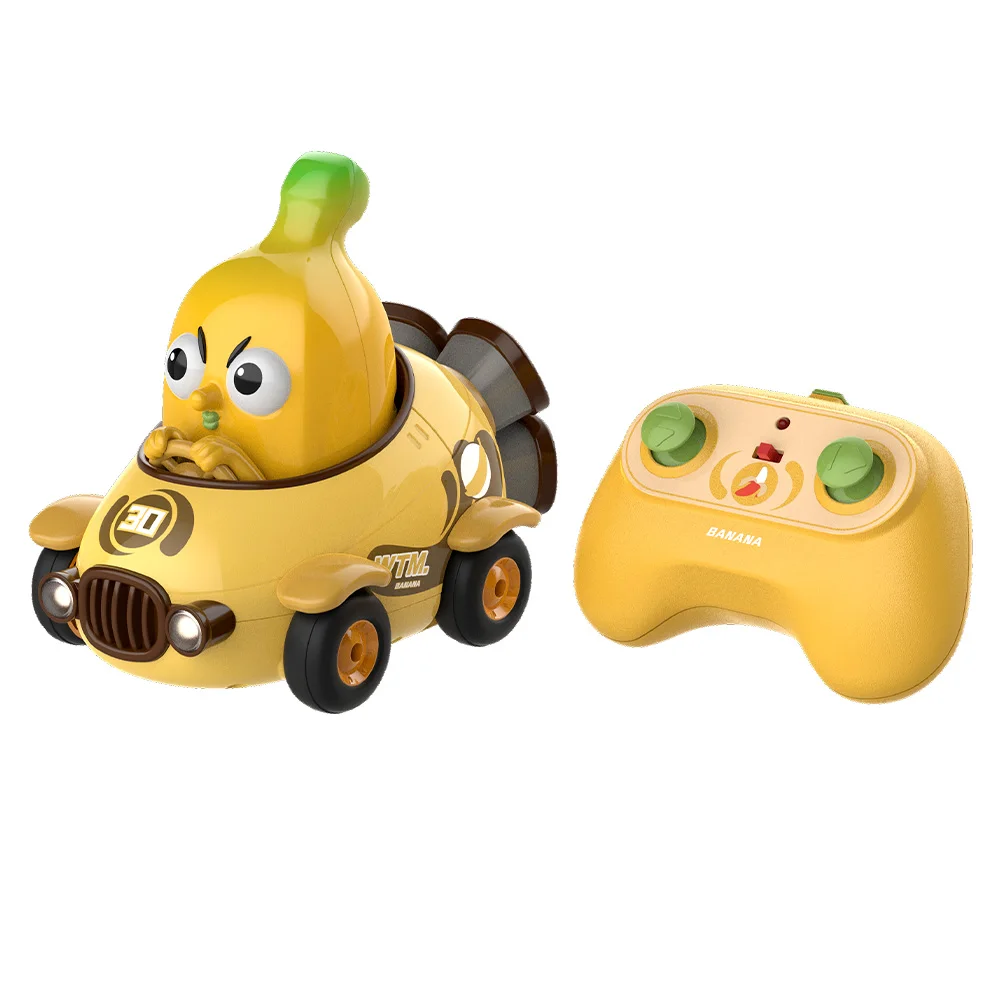 Y01 – voiture télécommandée pour enfants, Simulation de fruits banane, véhicule tout-terrain avec lumière, voitures de course RC, jouets de noël pour enfants