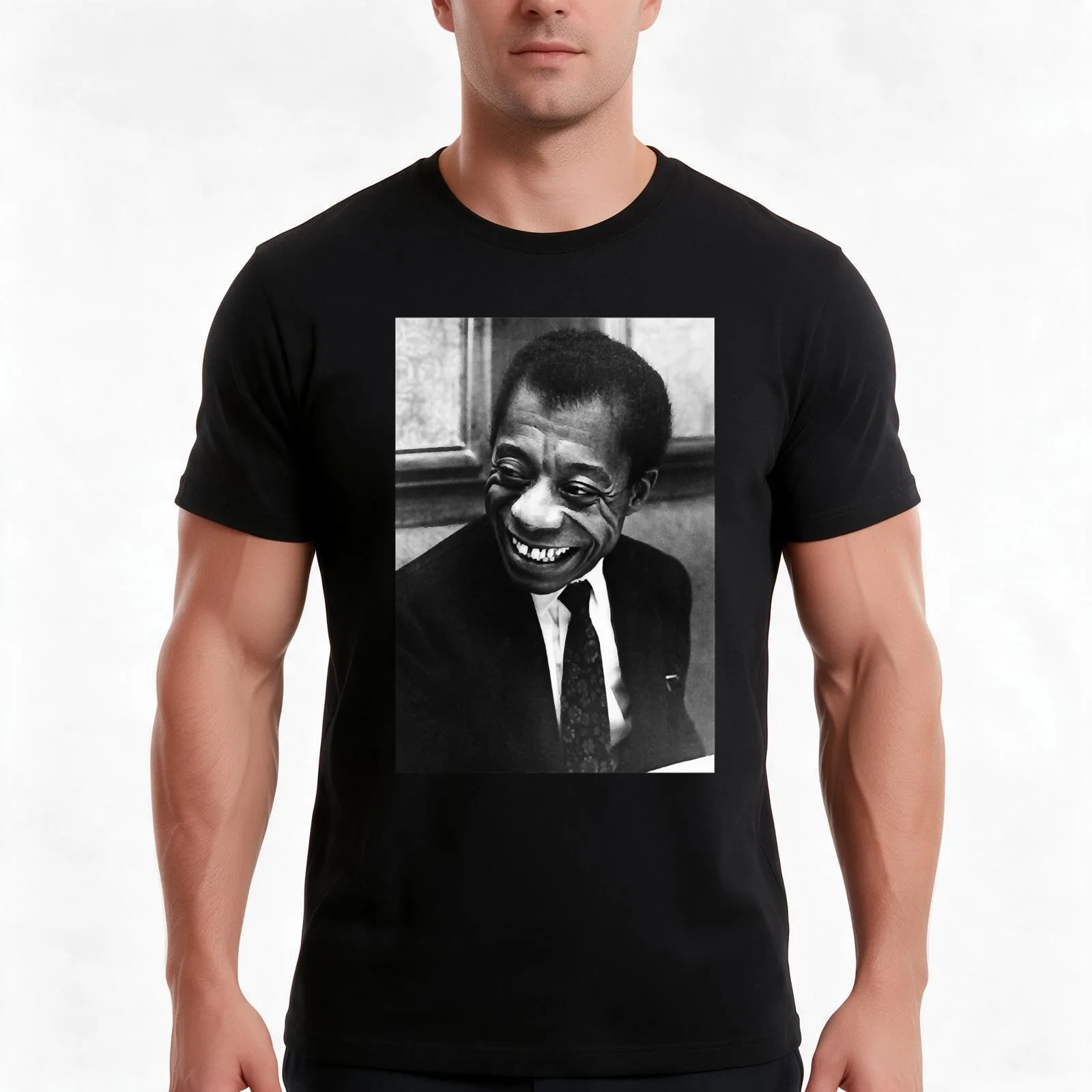 James Baldwin author T-Shirt Summer Casual Cotton Tee Oversized Streetwear Tops Vintage Graphic Print Unisex Men Women